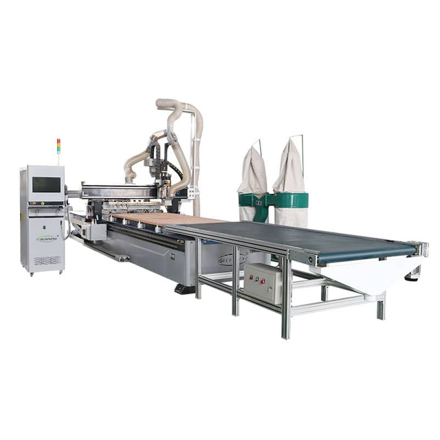 Seguinte máquina de fabricação de móveis ATC tipo linear com sistema de carga e descarga