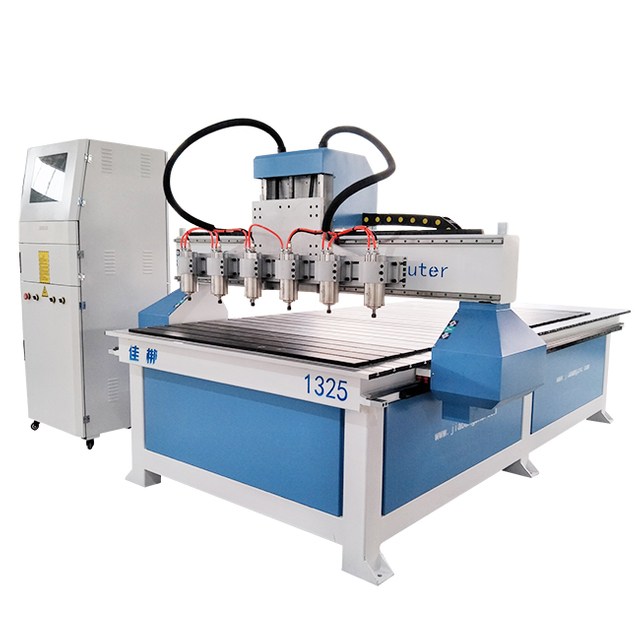 1-6 Máquina de escultura em madeira de roteador CNC de várias cabeças 